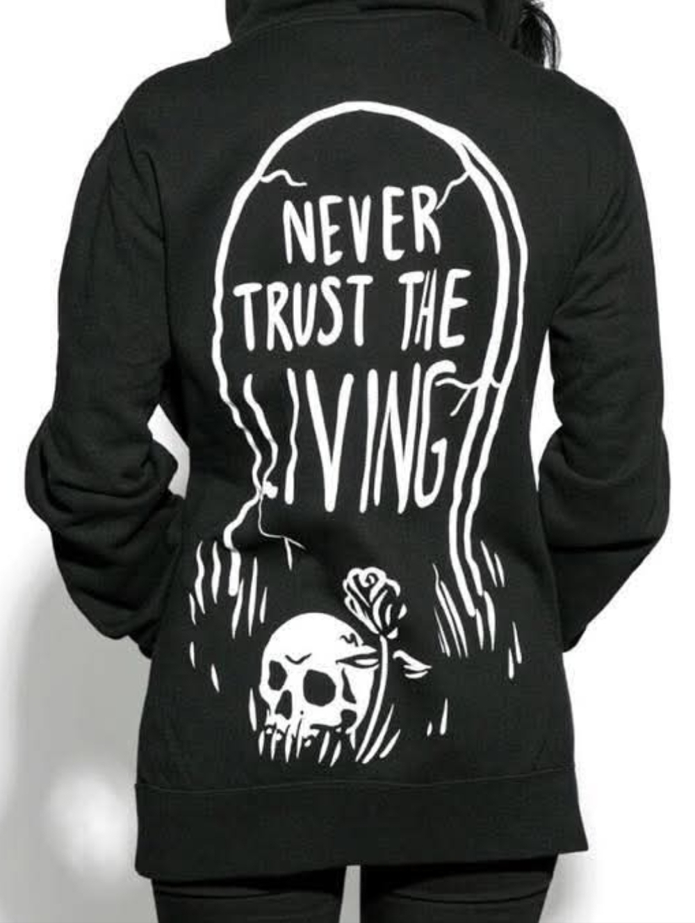 BLACKCRAFT CULT | Never Trust the Living Hoodie | Size XS | Unisex/Men | Retired